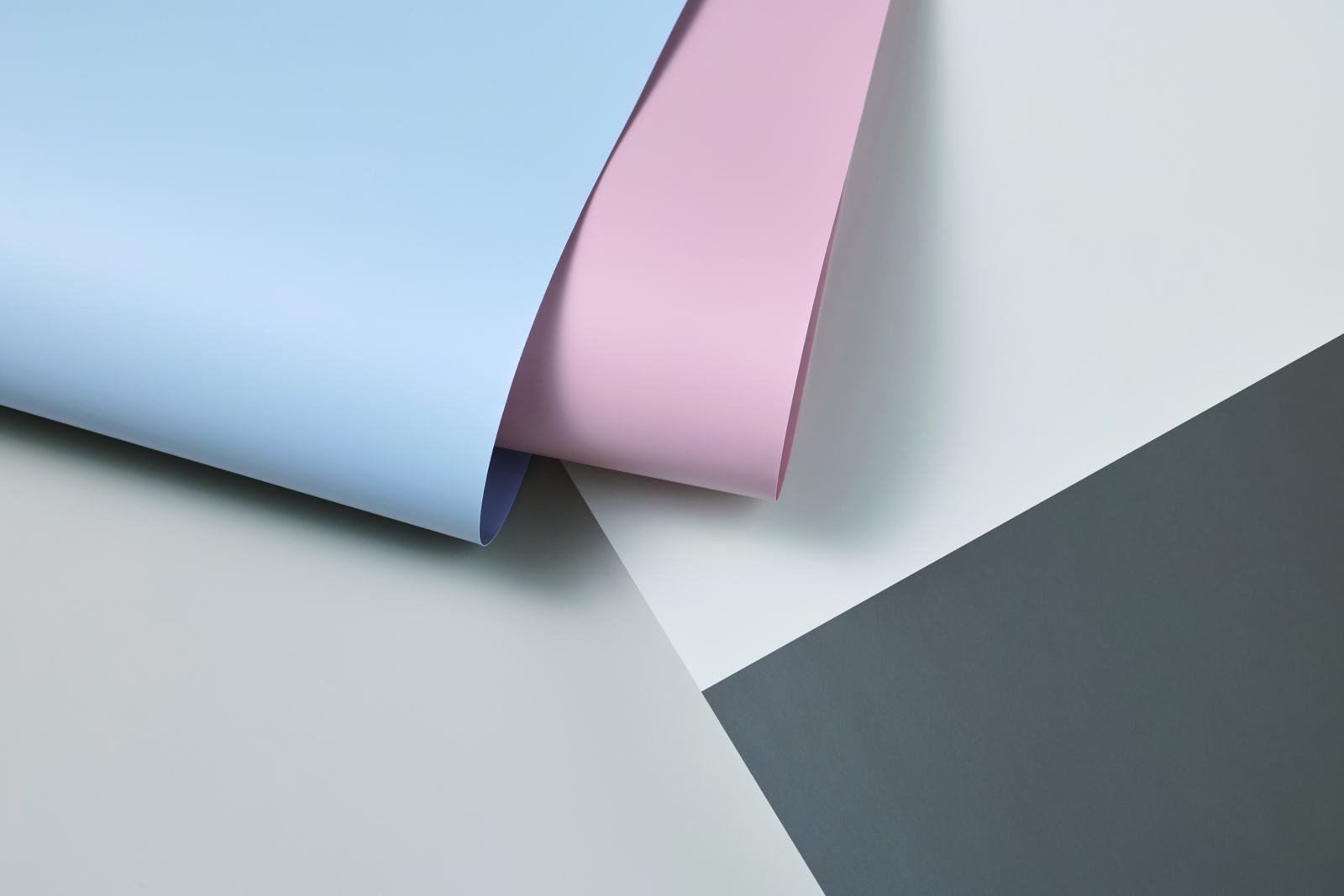 Soft-touch solid color film samples