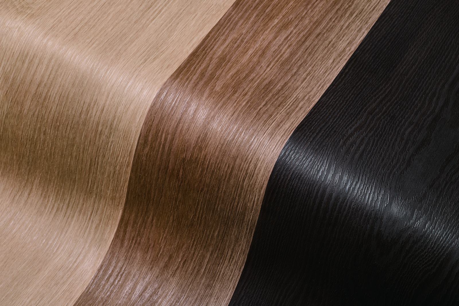 Textured wood film in light, mid and dark tones